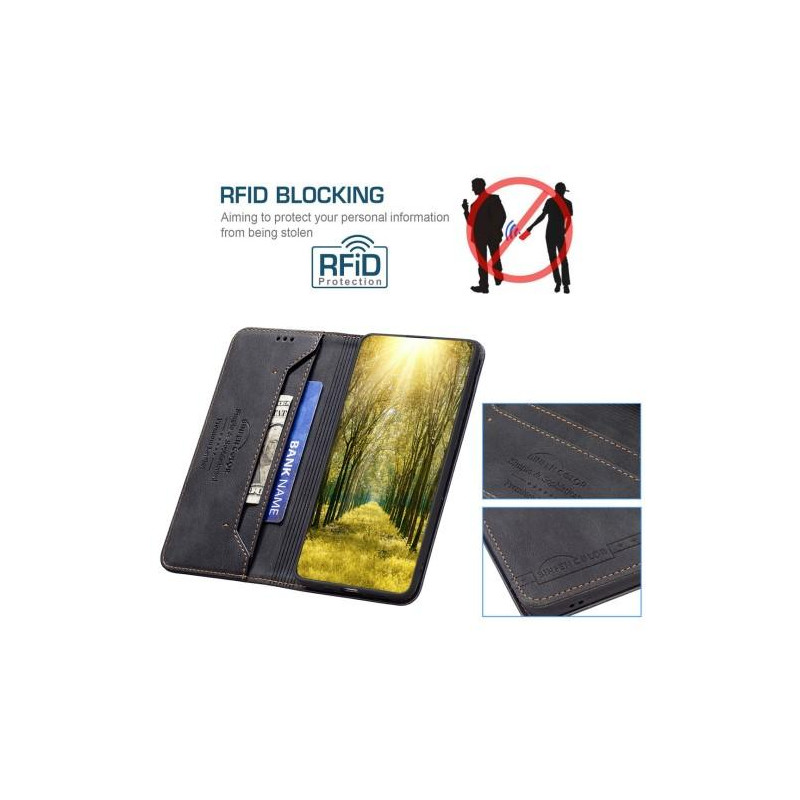 BINFEN COLOR Lommebok - deksel Samsung Galaxy S23 - Svart