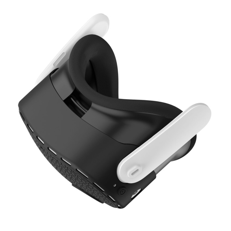 Til Meta Quest 3S beskyttende etui VR Headset Silikone Cover - Sort