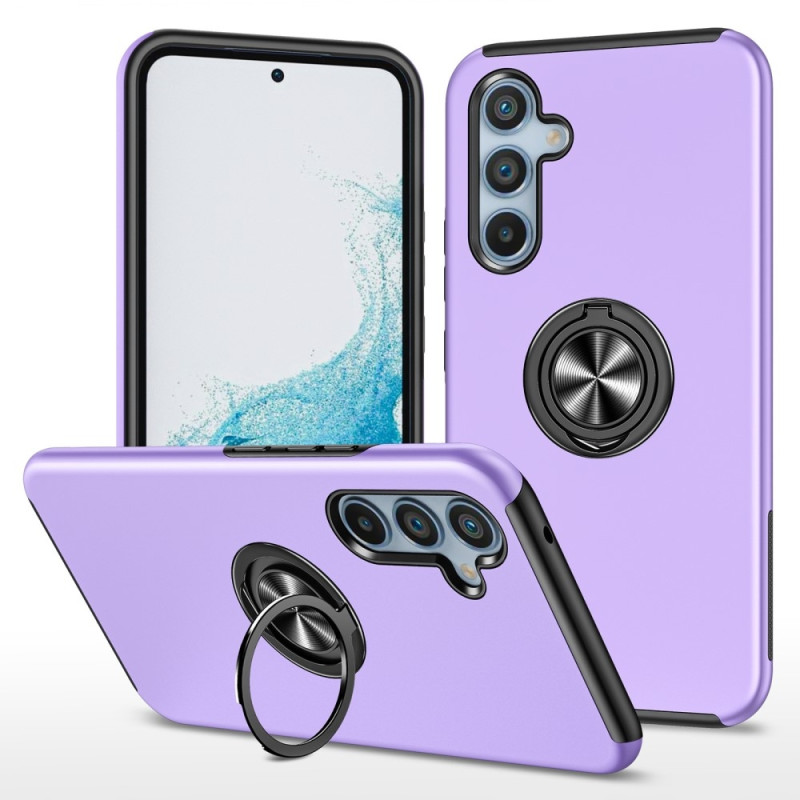 For Samsung Galaxy A16 5G / A16 4G Case PC+TPU Phone Cover with Rotatable Ring Holder