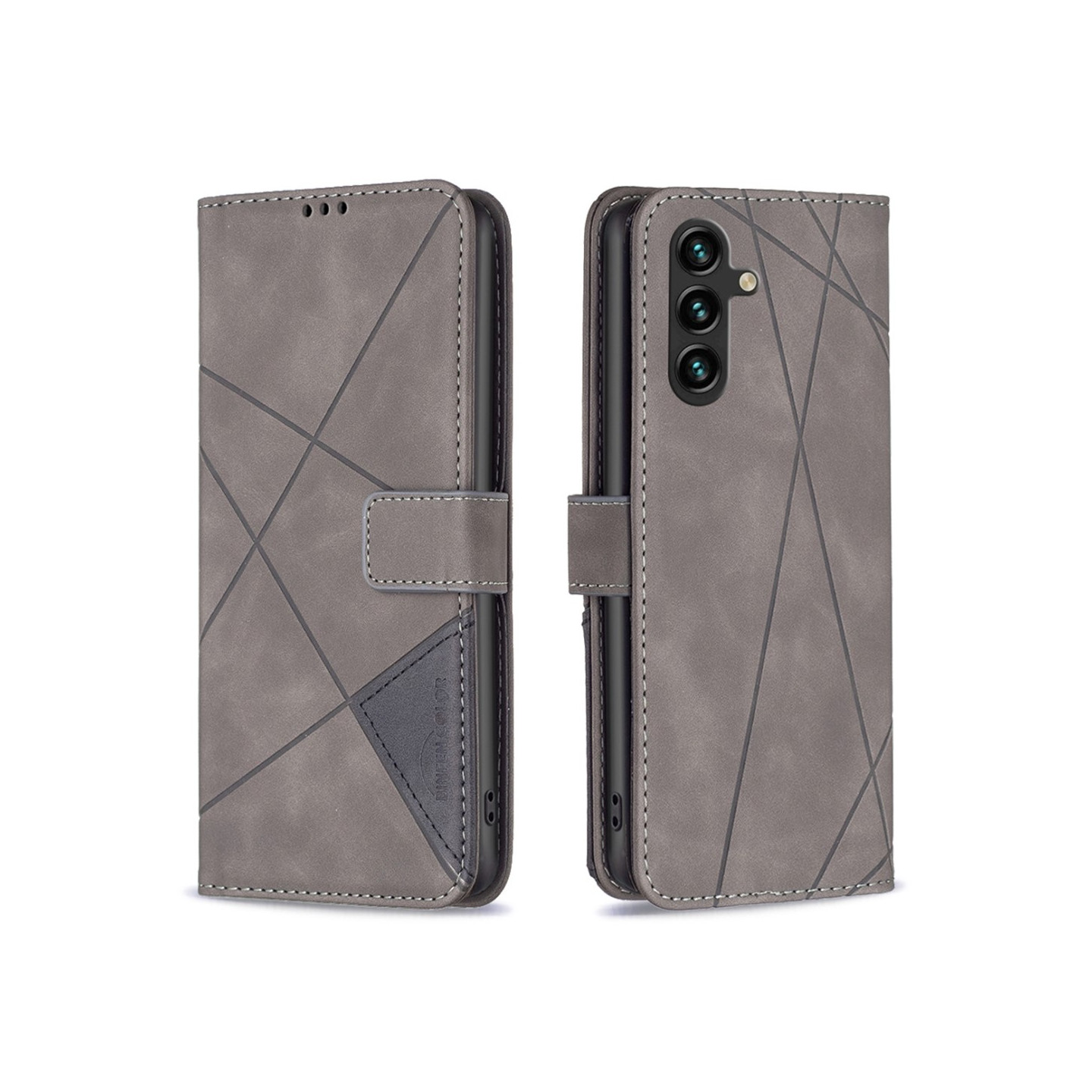 BINFEN Lommebok - deksel Samsung Galaxy A16 5G/A16 4G - Grå