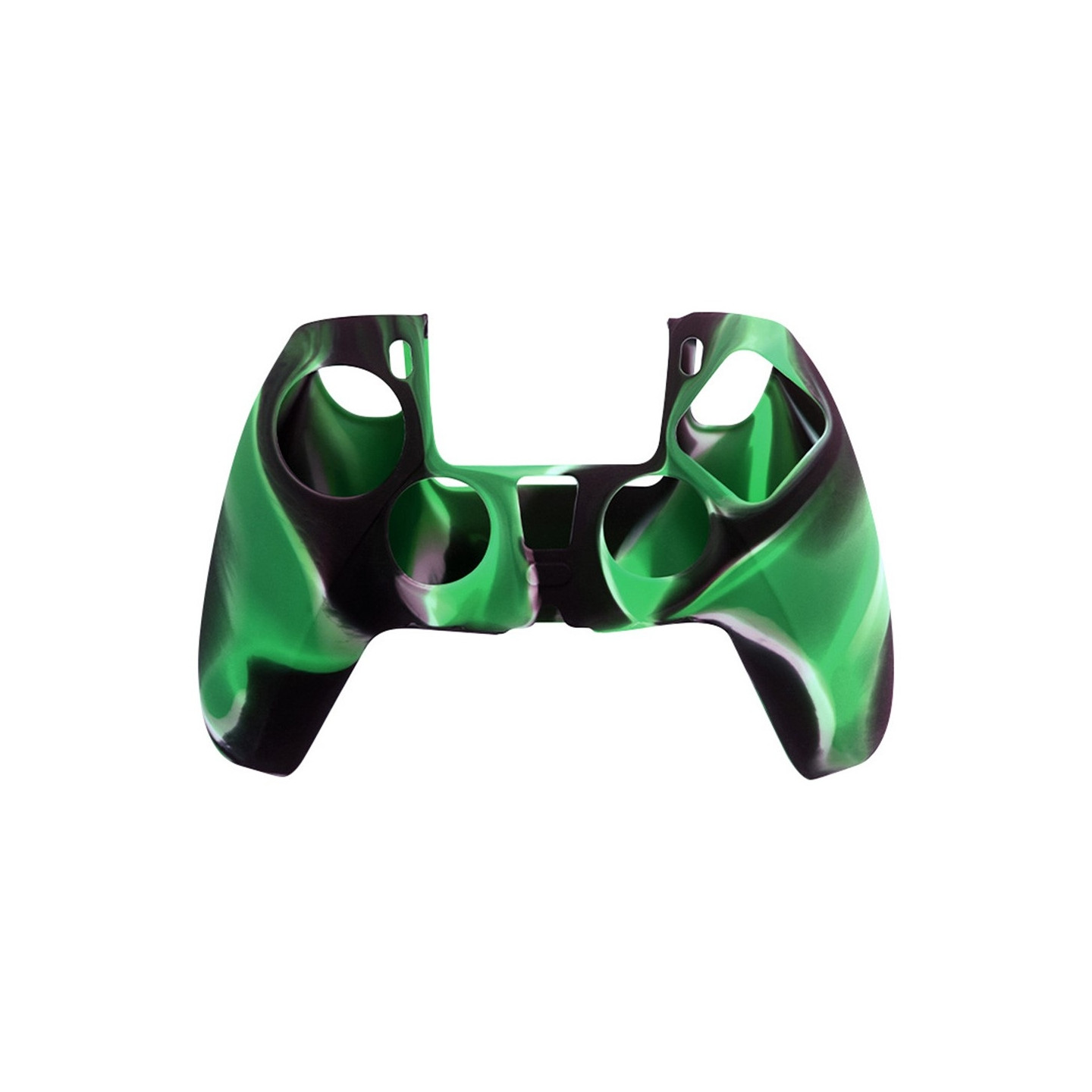 Playstation 5 / PS5 Silikon Skin Skal Fodral Camouflage Anti - Slip Skydd - Svartgrön