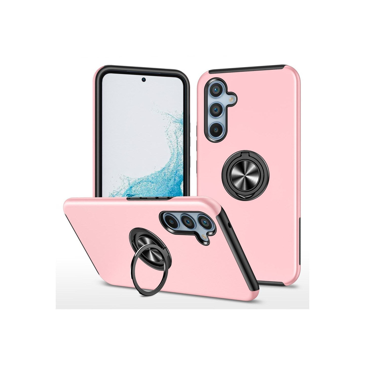 Til Samsung Galaxy A16 5G / A16 4G Hybrid Cover med Roterbar Ringholder