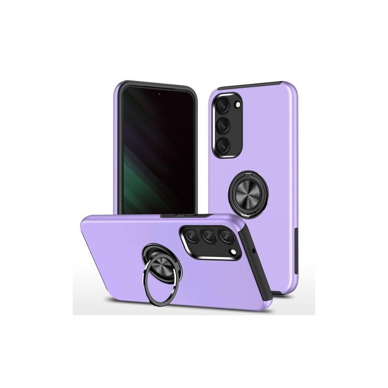 Samsung Galaxy S23+ Fingerring Kickstand Hybrid Taske - Lilla