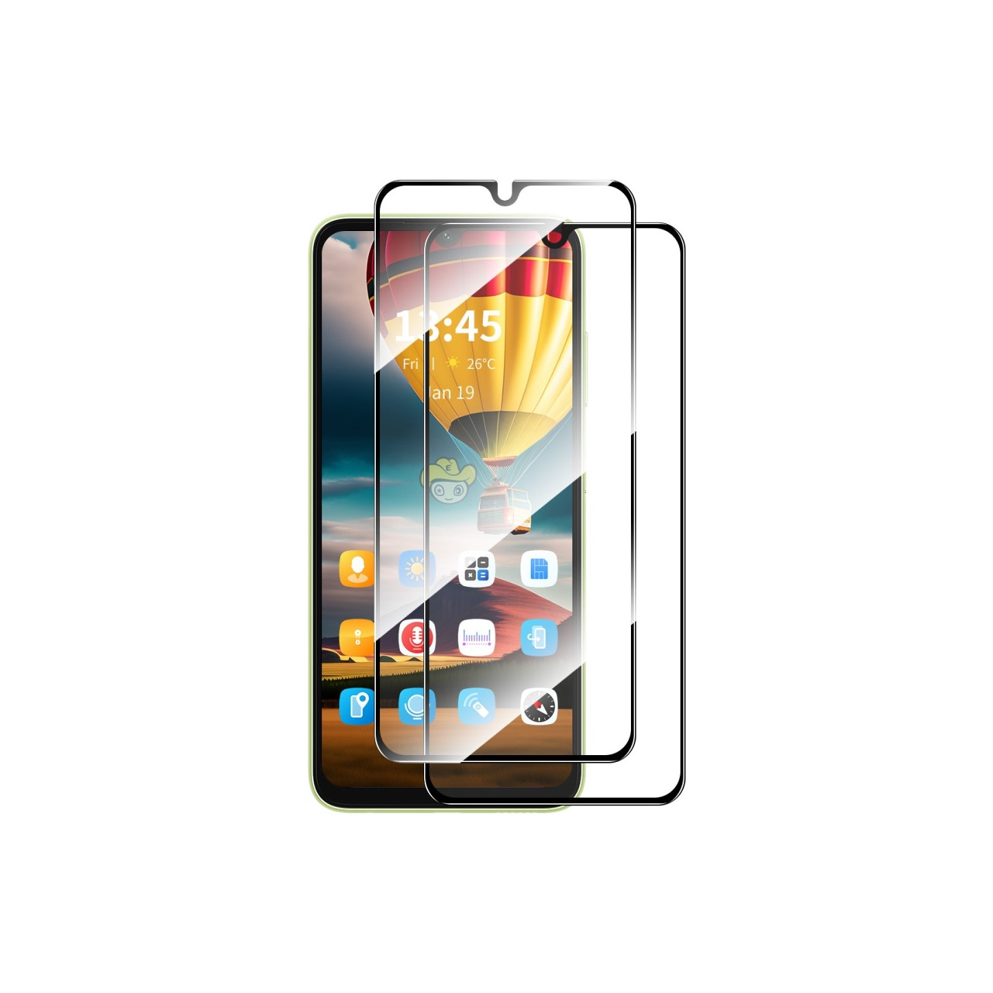 ENKAY 2st För Xiaomi Redmi 14C Skärmskydd i Glas