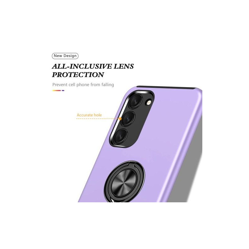 Samsung Galaxy S23+ Finger Ring Kickstand Hybrid Case - Purple