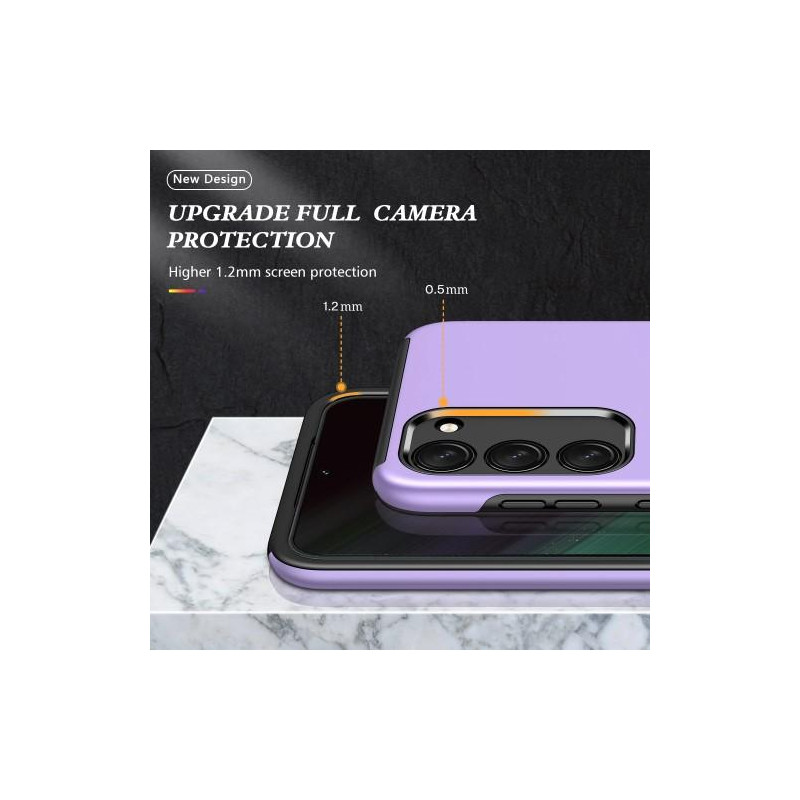 Samsung Galaxy S23+ Hybrid Deksel Med Fingerring - Lilla