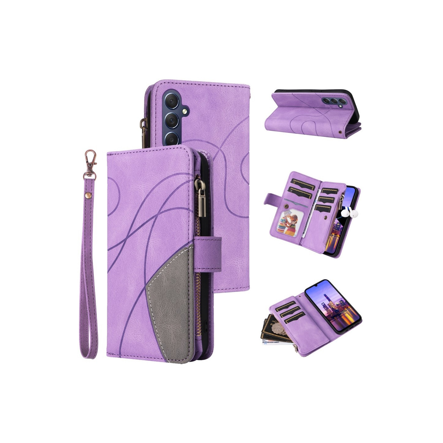 KT multifunktions - serie - 5 til Samsung Galaxy A16 telefonetui