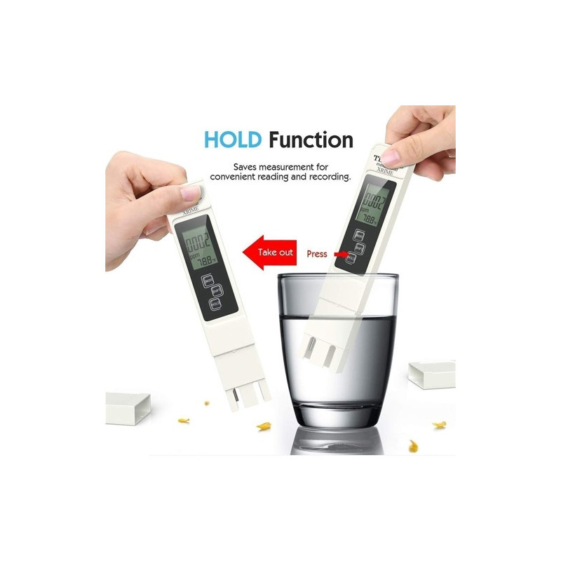 3 - i - 1 detektortest for vannkvalitet LCD TDS EC TEMP testpennetemperatur