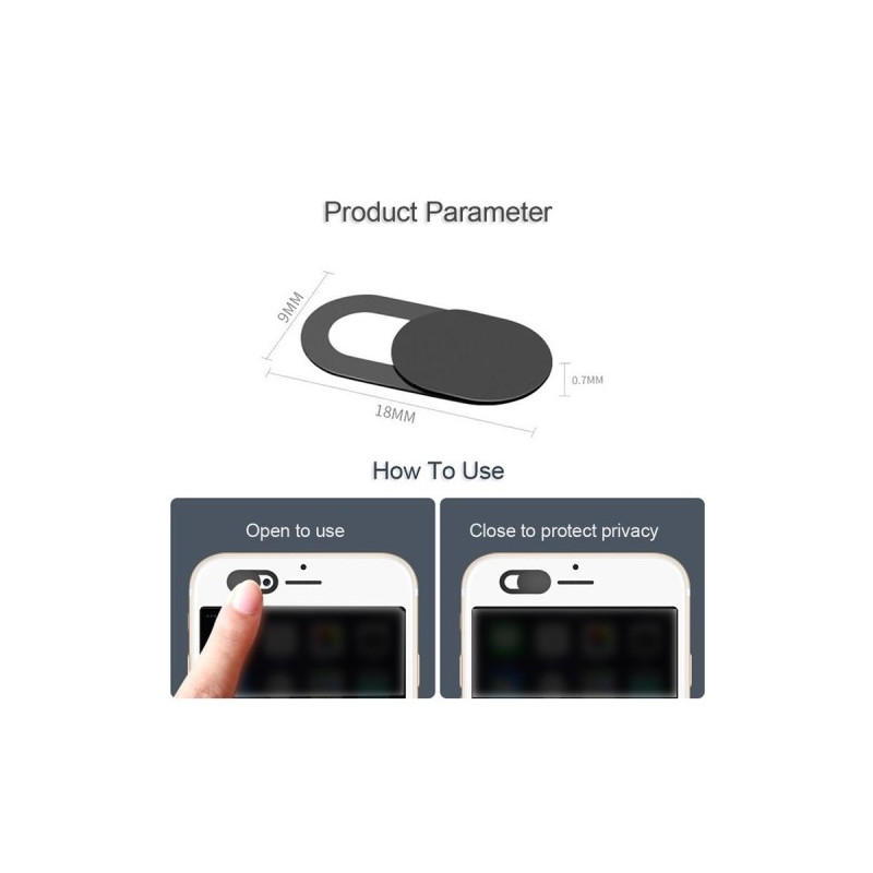 6 kpl Anti - Spy Computer Camera Protection Slider Anti - Peep Privacy - Starry Sky 3