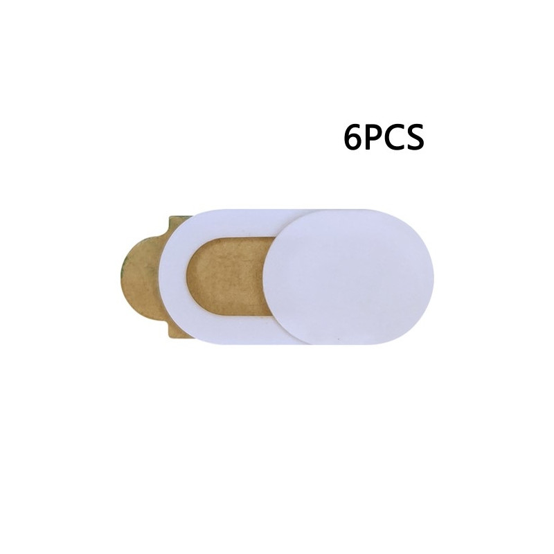 6 kpl Anti - Spy Computer Camera Protection Slider Anti - Peep Privacy - Valkoinen