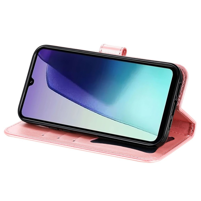 Til Xiaomi Redmi 14C Lommebok - deksel med blomstermønster - rosa