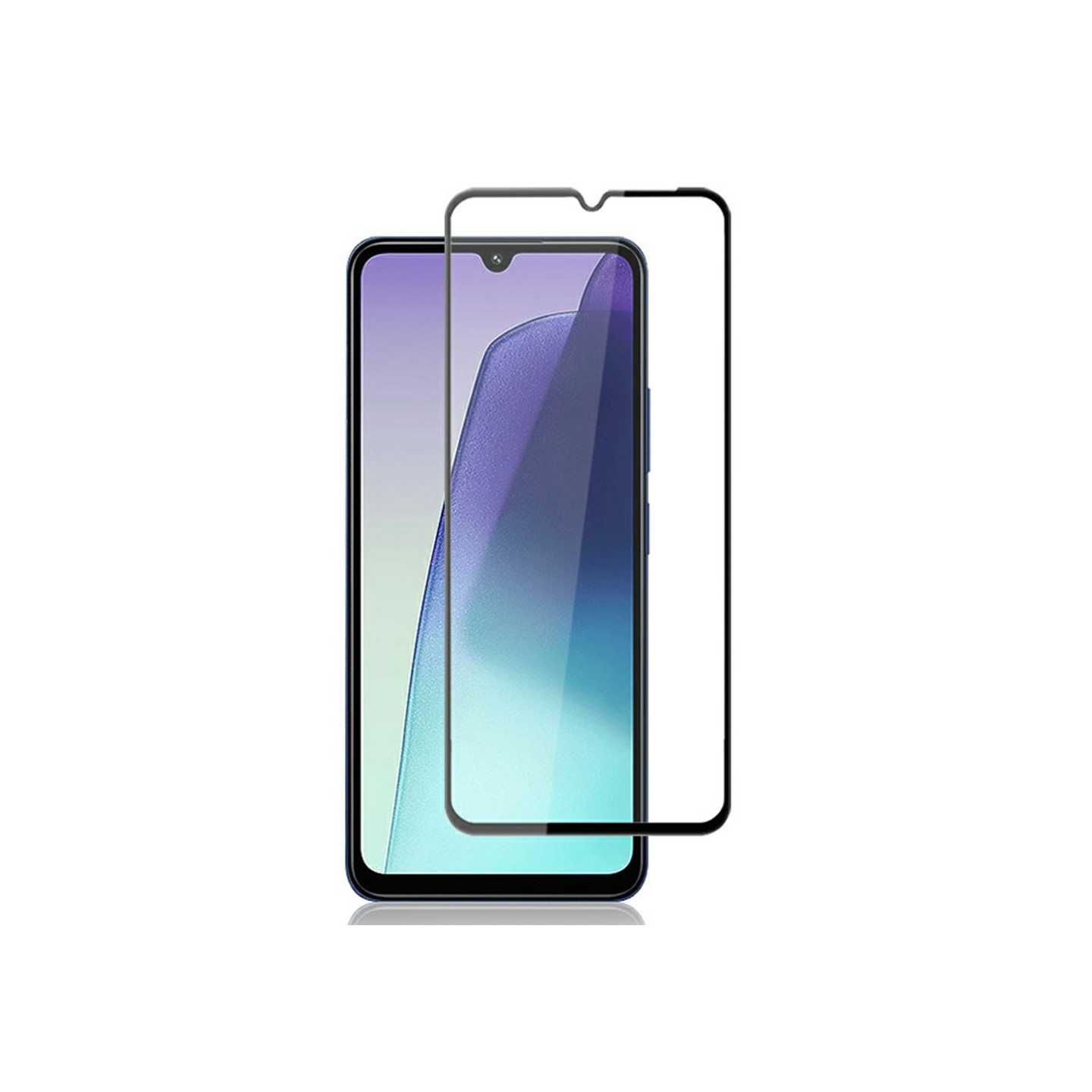 AMORUS Xiaomi Redmi 14C Karkaistu Lasi Täysnäytön Suoja Silkkipainoreuna