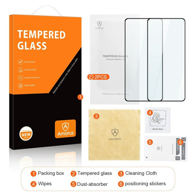 AMORUS For Xiaomi Redmi 14C Screen Protector Glass