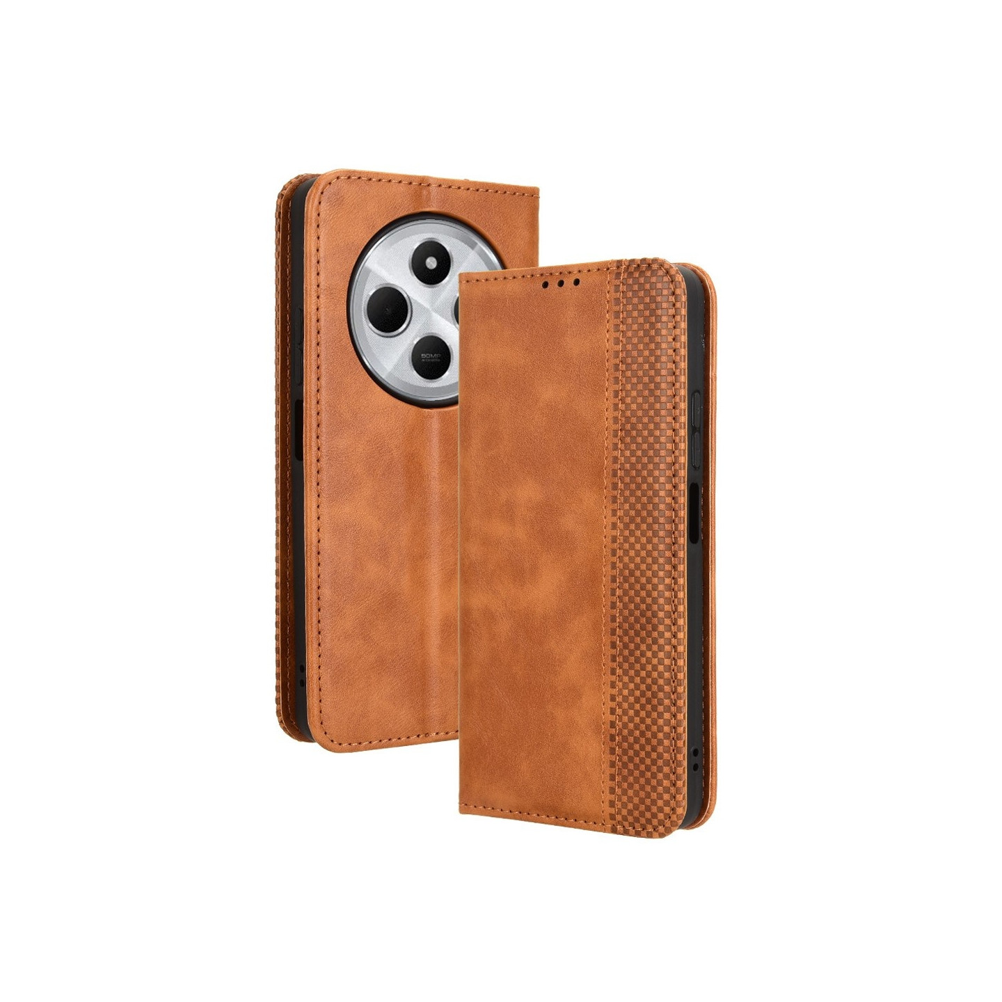 For Xiaomi Redmi 14C Case Wallet Stand Retro Phone Cover