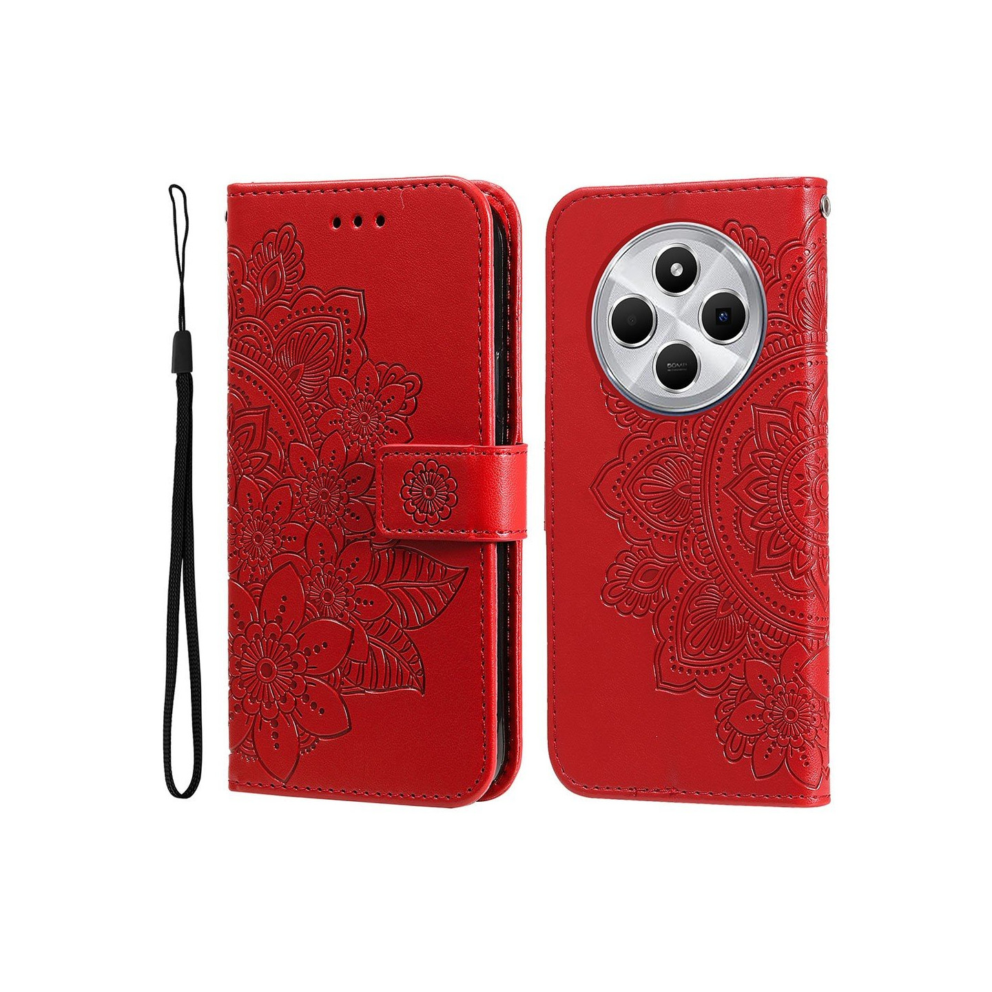 For Xiaomi Redmi 14C Case Wallet Floral Phone Cover