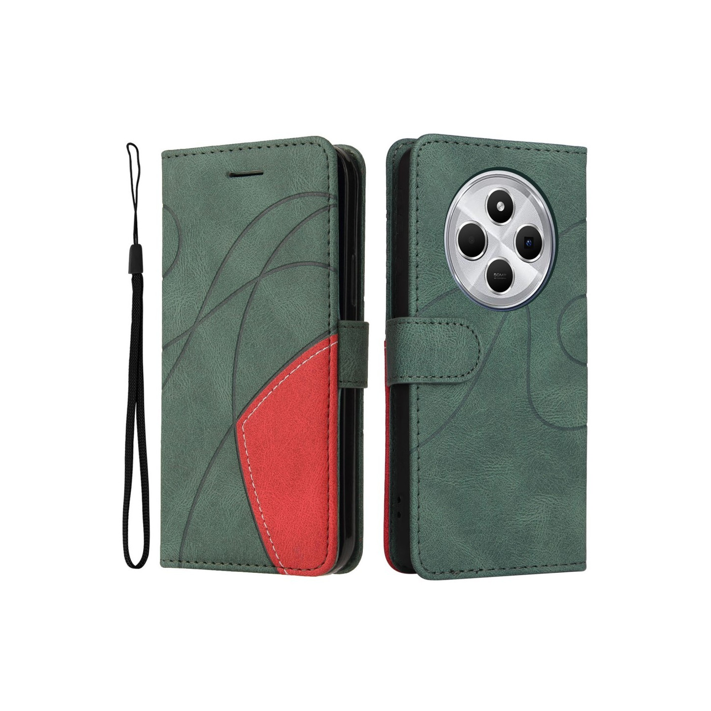 KT Lommebok - deksel til Xiaomi Redmi 14C - Grønn