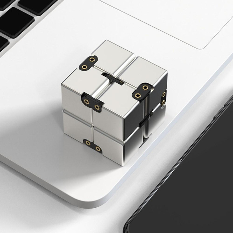 Fidget Toy Infinite Cube Stress Relief Flip Block - Sininen