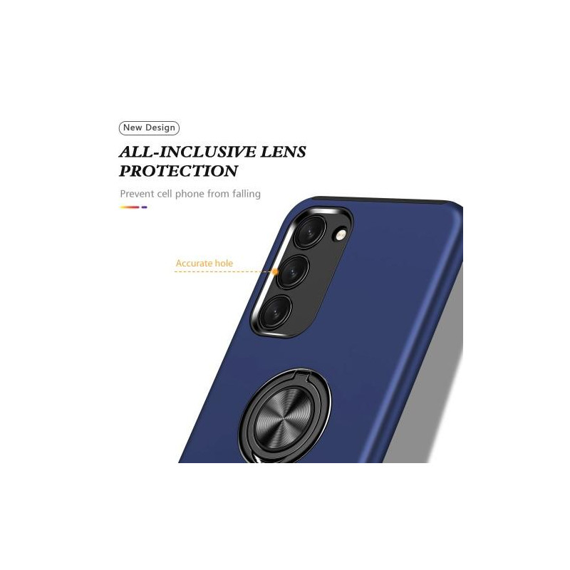 Samsung Galaxy S23+ Fingerring Kickstand Hybrid Taske - Blå