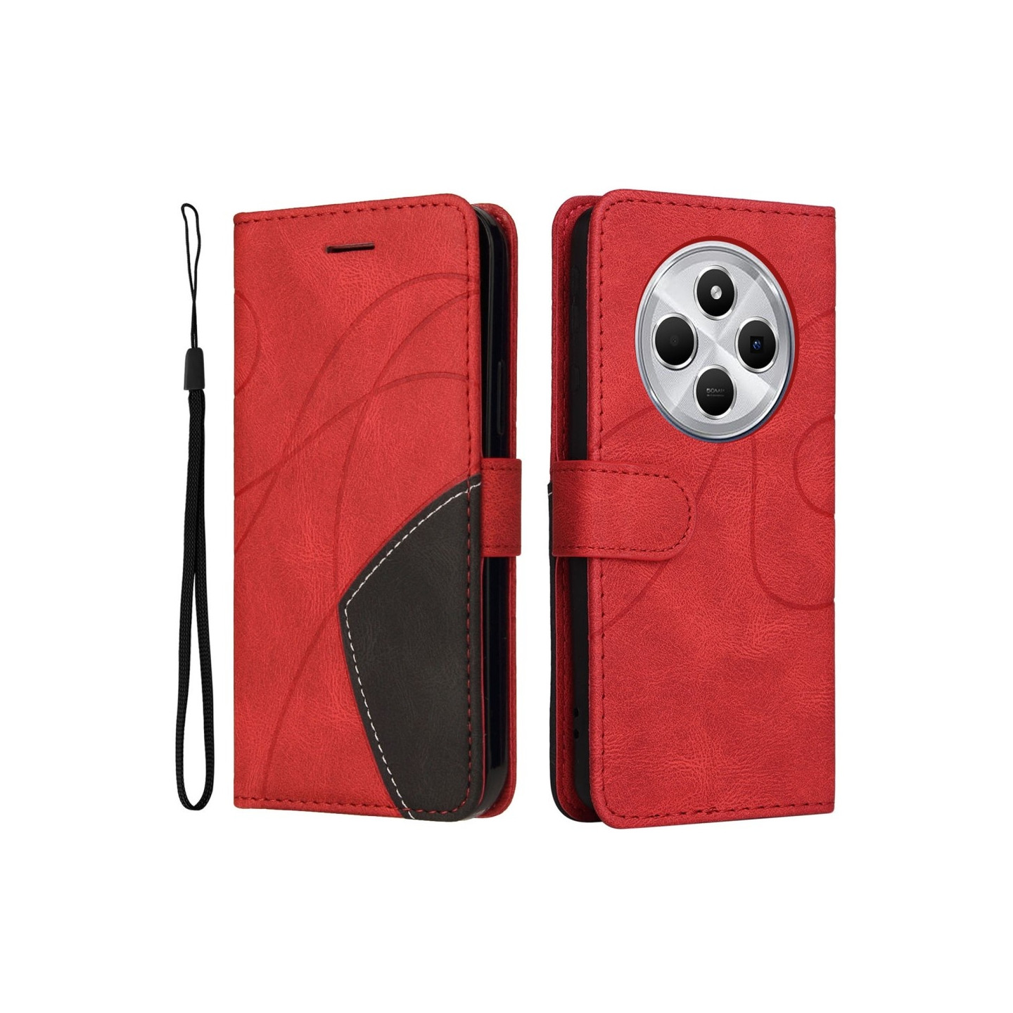 Til Xiaomi Redmi 14C KT - serie - 1 dobbeltfarve tegnebog