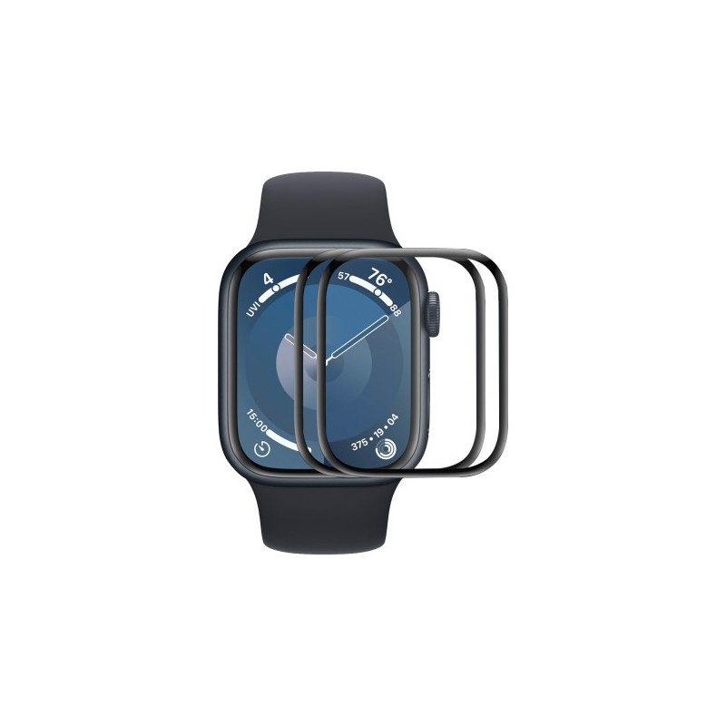 For A Watch Series 10 42mm 2stk skærmbeskytter 3D buet klar film - gennemsigtig