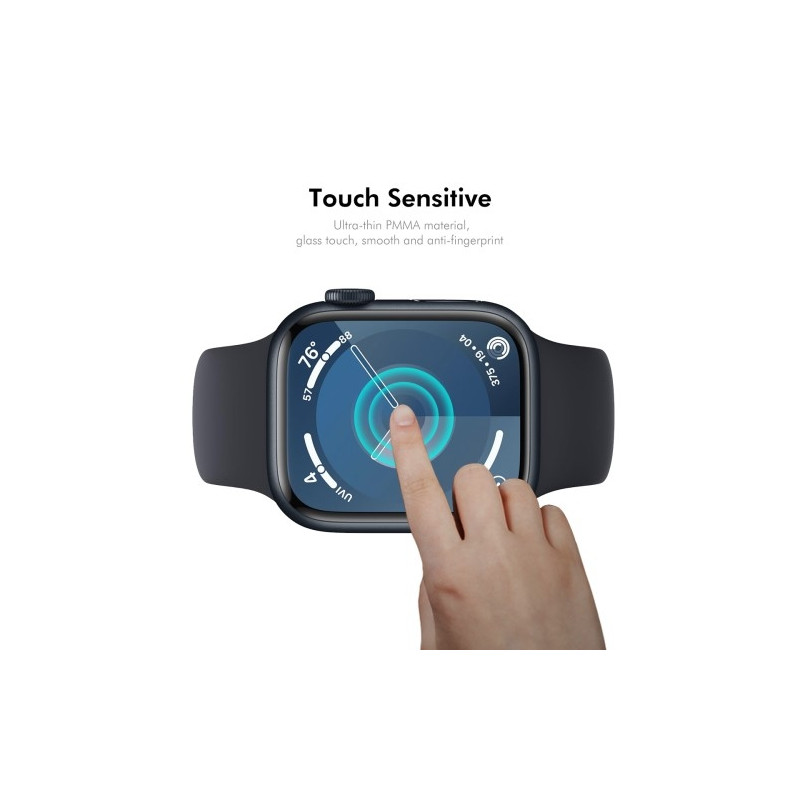 For A Watch Series 10 46mm skærmbeskytter 3D buet klar film - gennemsigtig