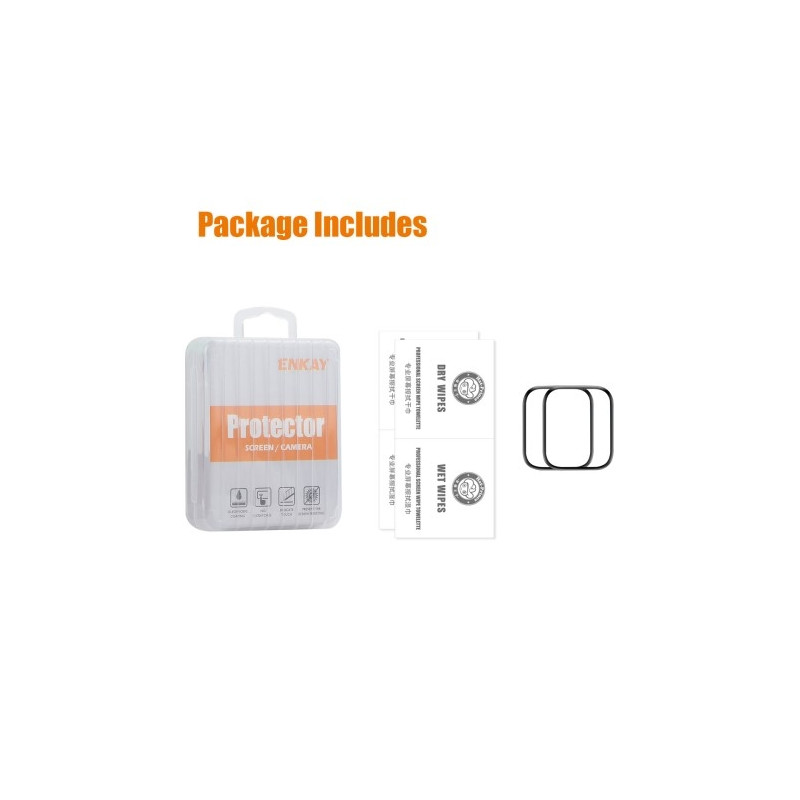 För A Watch Series 10 46mm 2st Skärmskydd 3D Curved Clear Film - Transparent