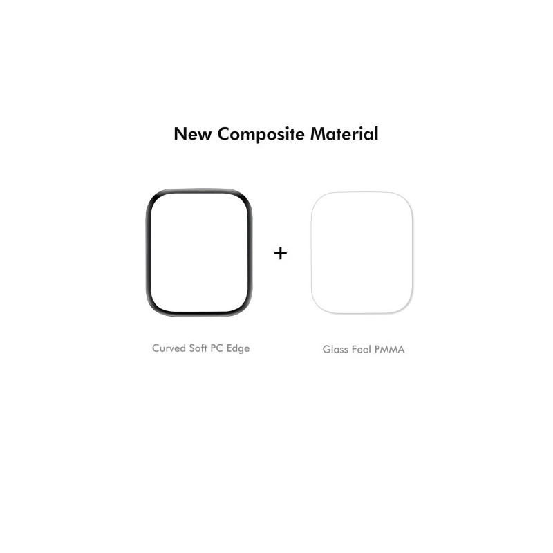 For en klokkeserie 10 46mm 2stk skjermbeskytter 3D buet klar film - gjennomsiktig