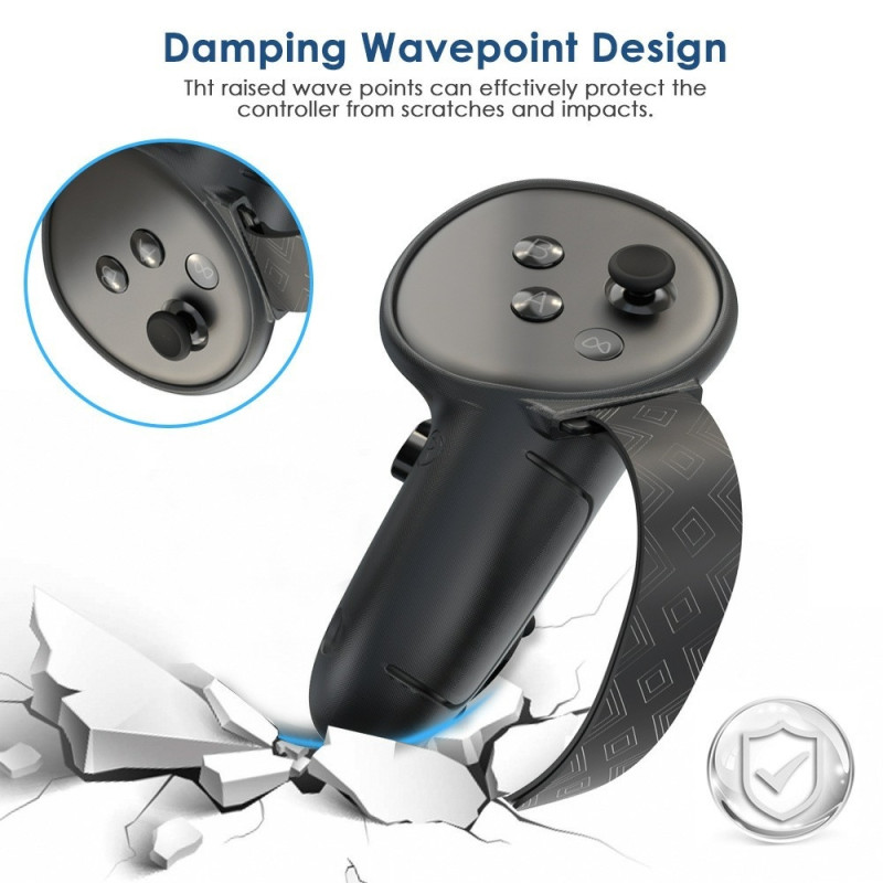 1 pari Meta Quest 3S - ohjainkotelon liukumattomalle pudotusta estävälle kahvalle