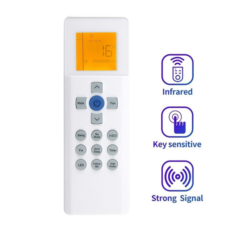 Kaukosäätimen vaihto RG67G(2S) / BGEF-mallille Carrier-ilmastointilaitteisiin