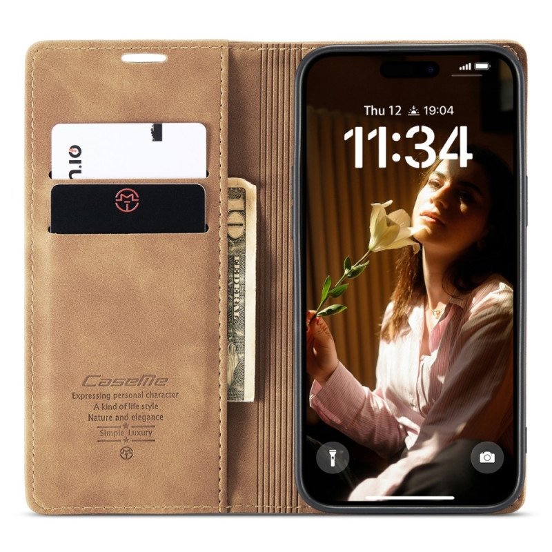 CASEME Retro Wallet Case for iPhone 16 Plus