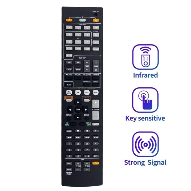 Udskiftning af fjernbetjening til RAV494 til Yamaha Audio/Video Receiver