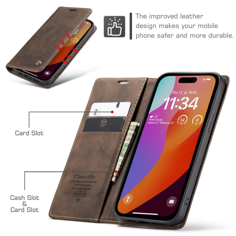 CASEME Retro tegnebog taske til iPhone 16 Pro Max