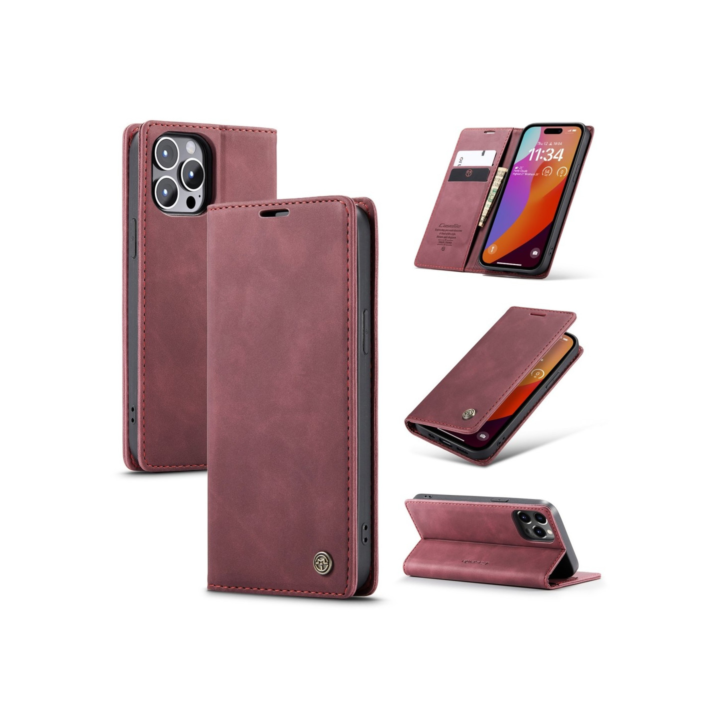 CASEME Retro lompakkokotelo iPhone 16 Pro