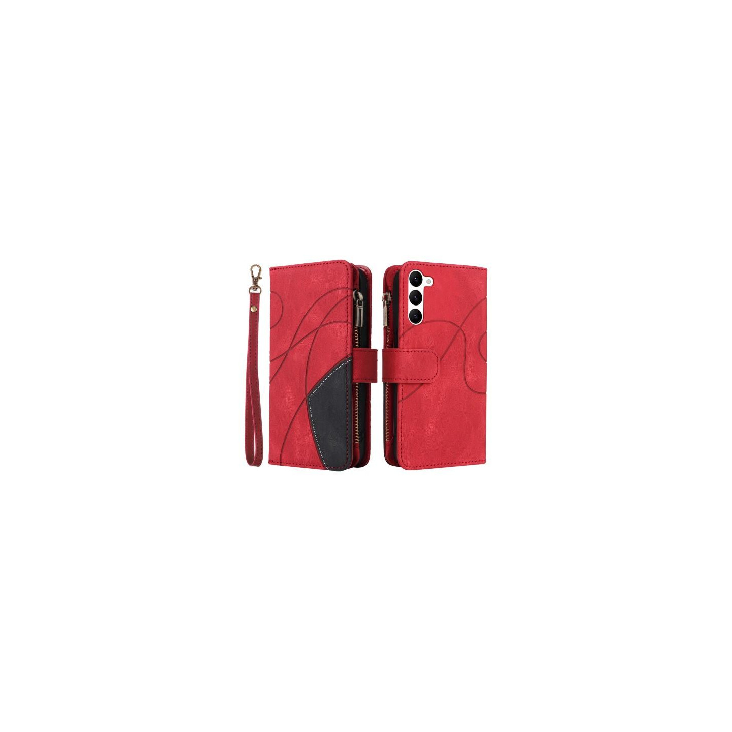 KT Multi - function Series - 5 For Samsung Galaxy S23 Phone Case Red/Black