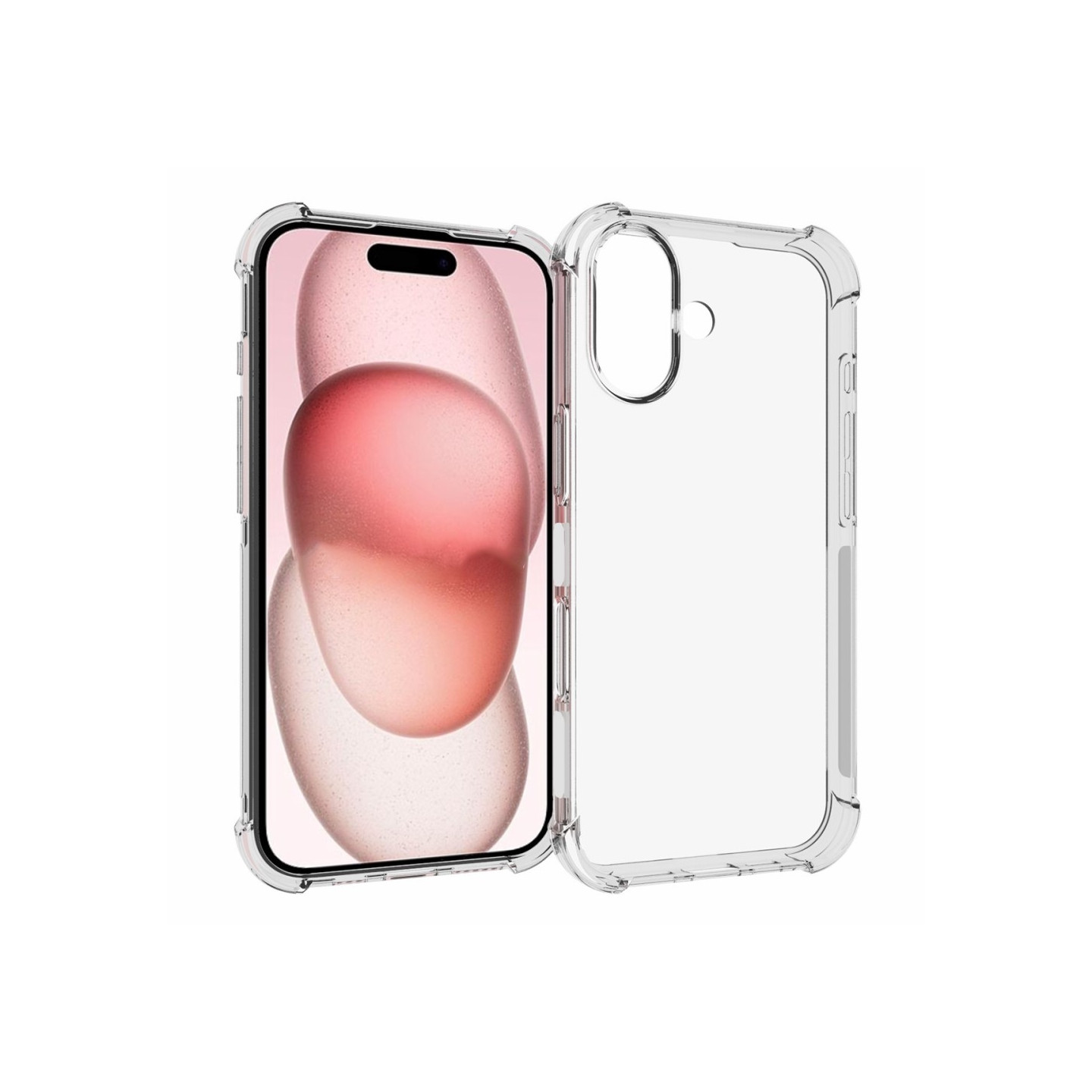 Cover Shell til iPhone 16 Stødabsorberende Forstærkede hjørner TPU