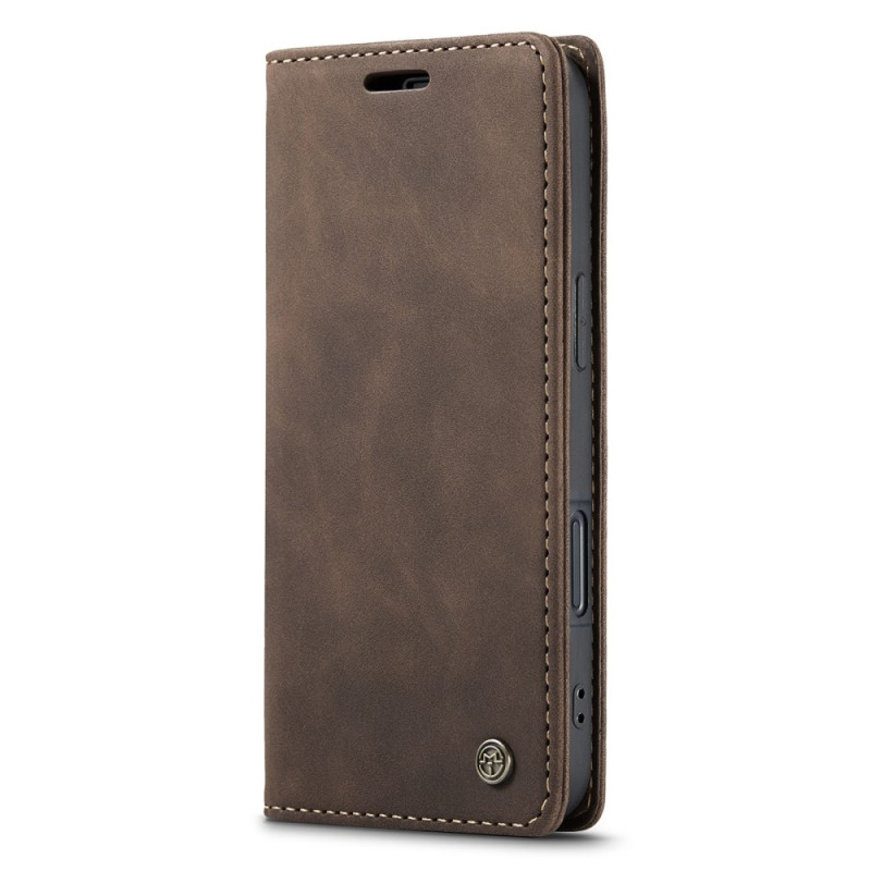 CASEME Retro Wallet Case for iPhone 16 - Coffee