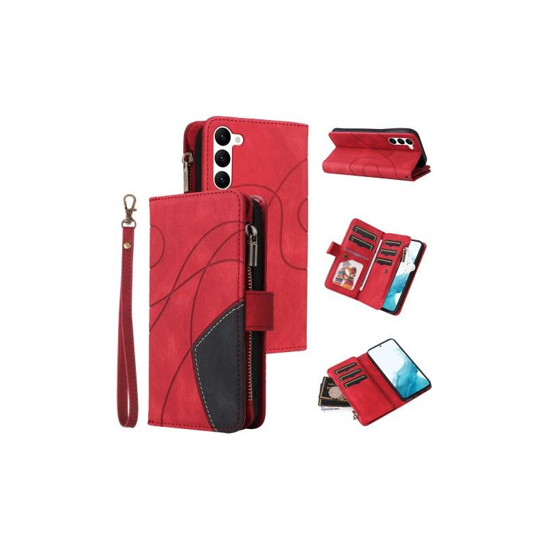 KT Multi - function Series - 5 For Samsung Galaxy S23 Phone Case Red/Black