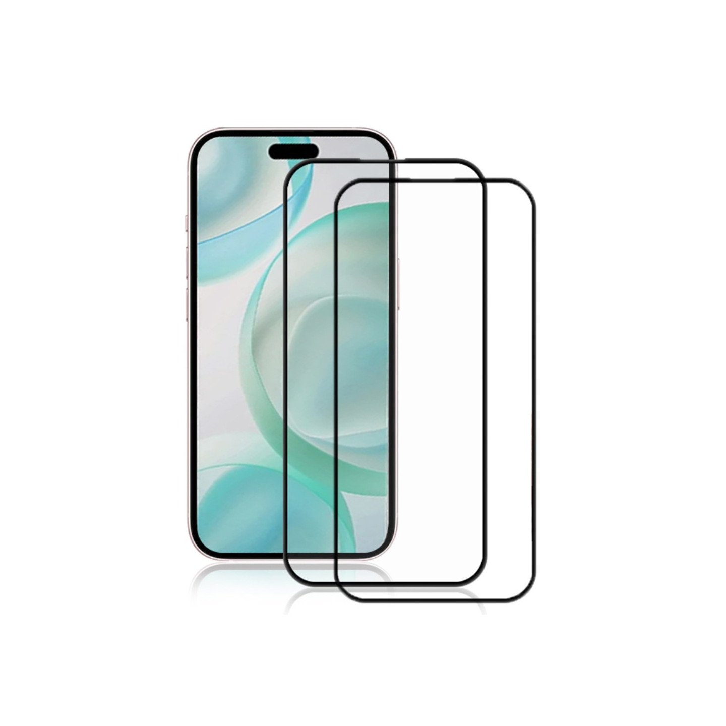 AMORUS til iPhone 16 Pro Skjermbeskytter i Herdet Glass 2 - Pakke