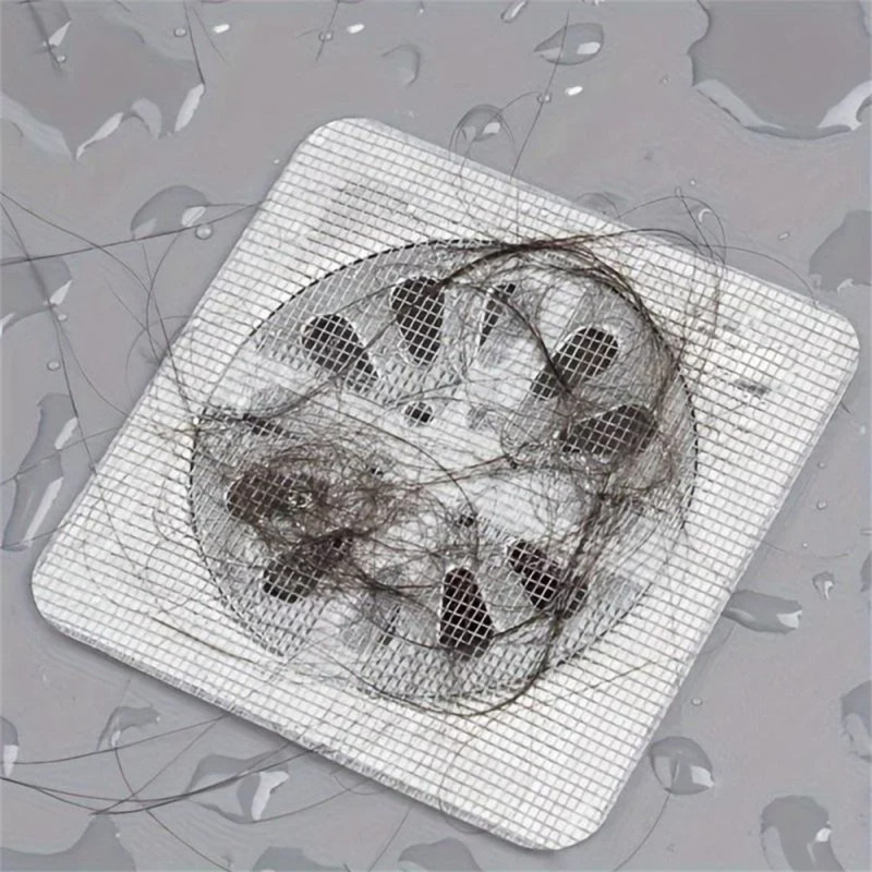 10 pcs Bathroom Shower Drain Catcher Net Cover Floor Sink Strainer Hair Stopper