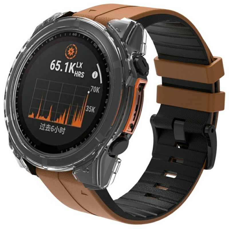 Garmin Fenix 8 43mm AMOLED kovalle PC - kellokotelolle, karkaistu lasi