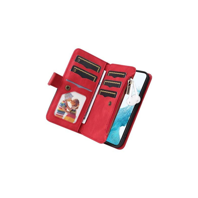 KT Multi - function Series - 5 For Samsung Galaxy S23 Phone Case Red/Black