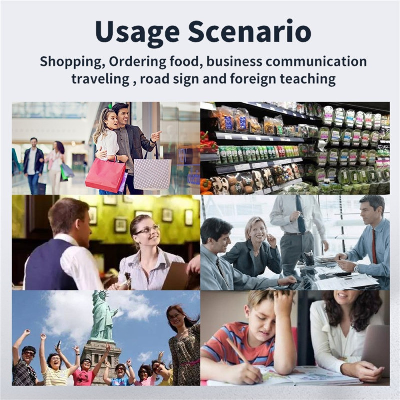 Språkoversetter Skann Ordbok Oversettelse Oversetter 1+8G 2,99 - tommers skjerm