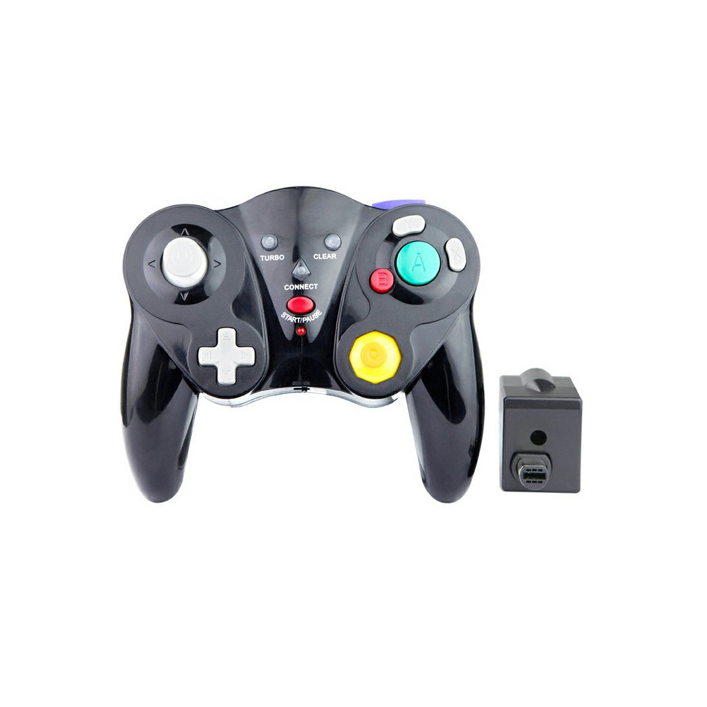 Kompatibel med Nintendo Gamecube trådlös Gamepad Turbo Vibration Game Controller