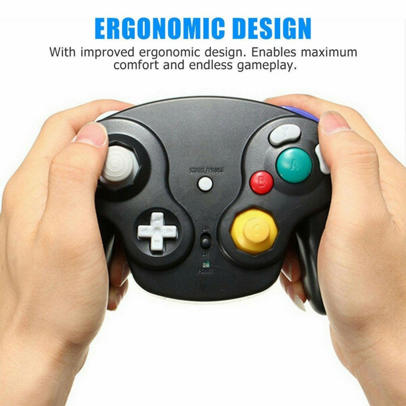 Compatible with Nintendo Gamecube Wireless Gamepad Turbo Vibration Game Controller