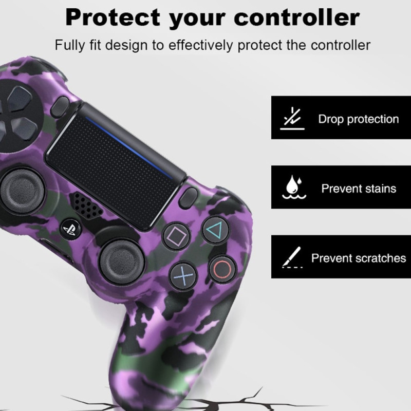 Deksel til Sony PlayStation 4 Pro Slim PS4 Anti - Slip Silikon Huddeksel - Rød Phoenix Feather