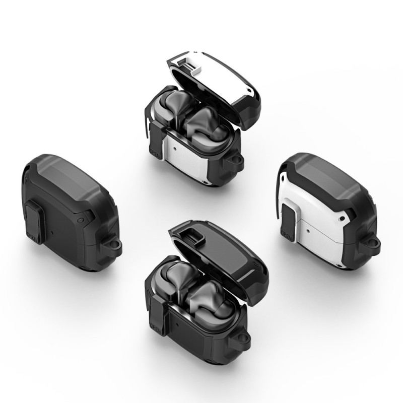 DUX DUCIS til Samsung Galaxy Buds3 Pro Buds3 deksel med krok - hvit