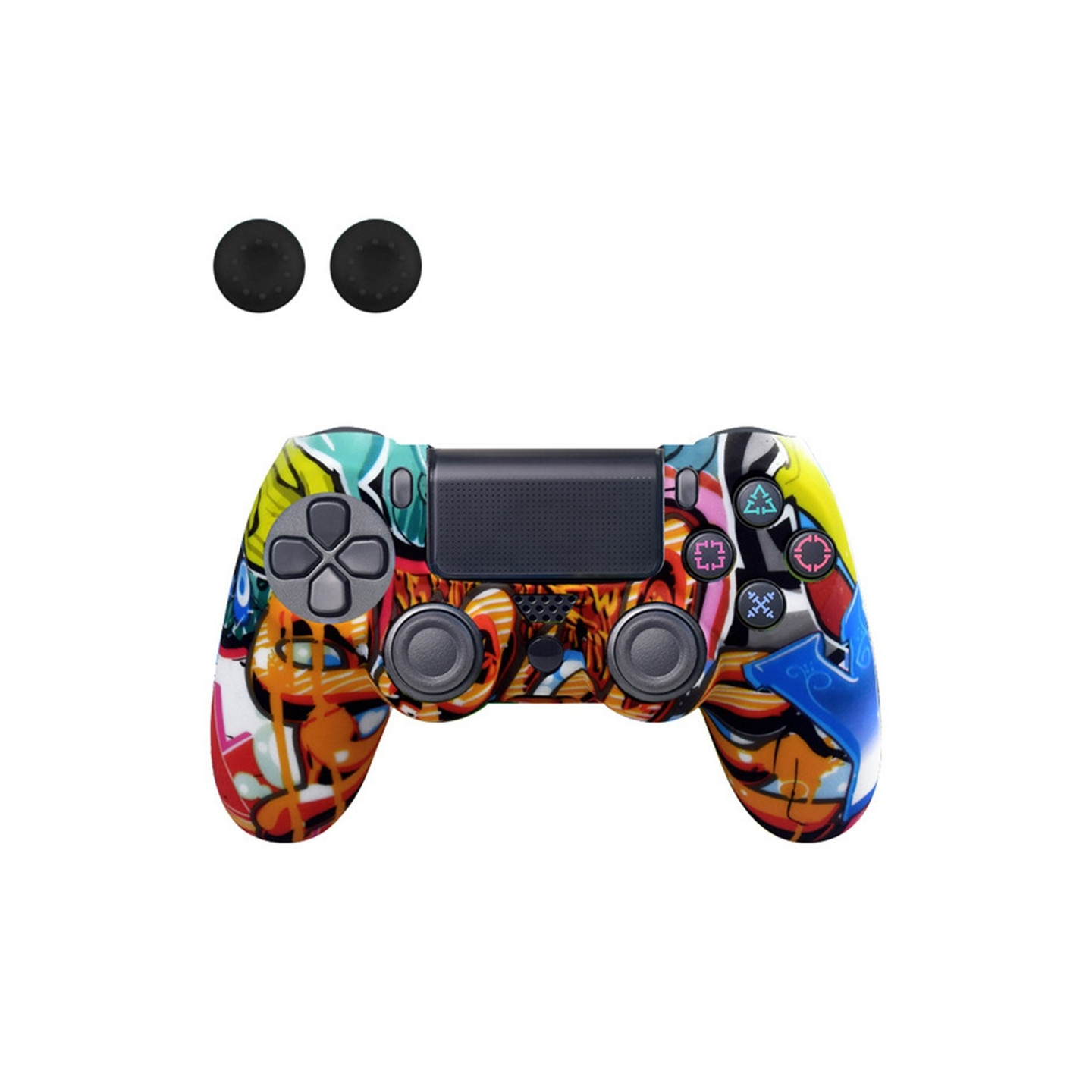 Skal för Sony PlayStation 4 Pro Slim PS4 Anti - Slip Silikon Skin Cover - Blå Y