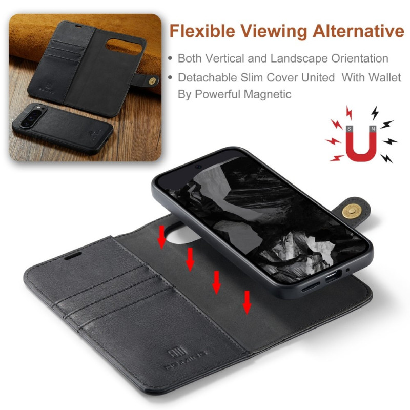 DG.MING 2 i 1 Lommebok - deksel til Google Pixel 9 Pro XL