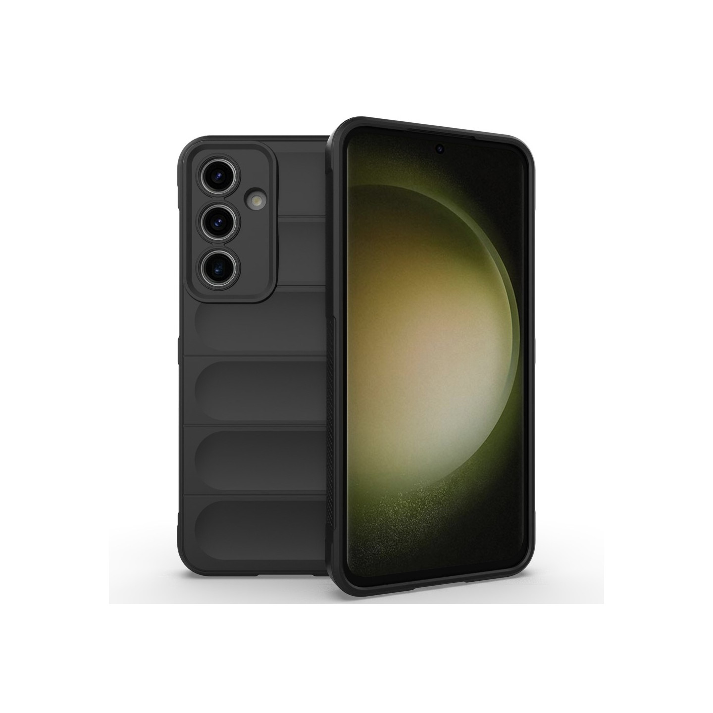 Til Samsung Galaxy S24 FE Blød TPU Stødsikkert Telefoncover - Sort