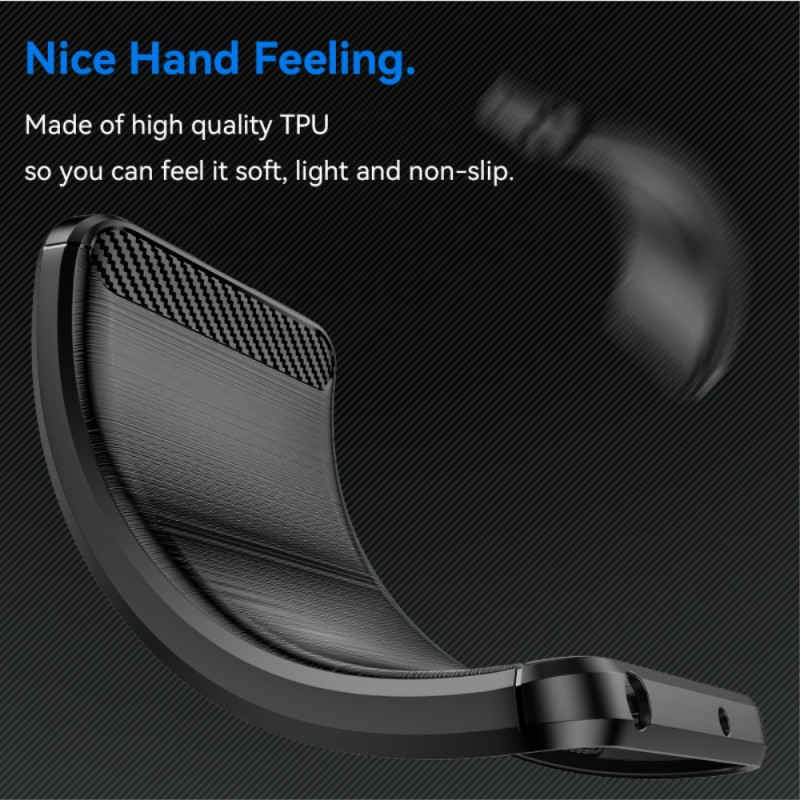 Til Samsung Galaxy S24 FE Cover Til Telefon TPU Carbon Fiber Texture Slim - Fit